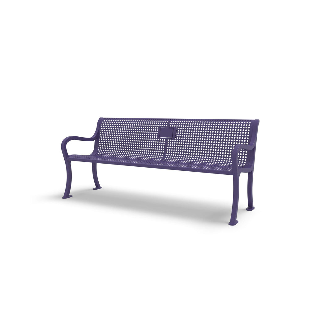 Courtyard Perforated Memorial Bench