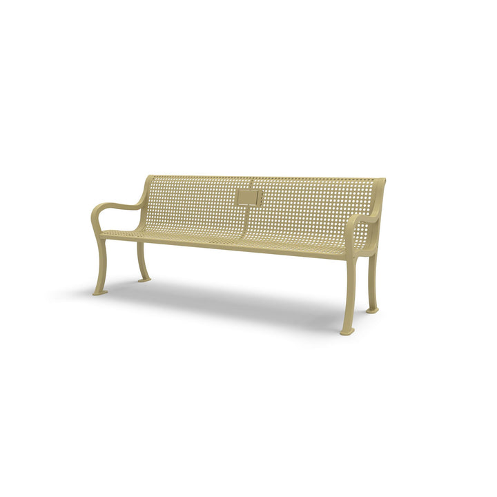 Courtyard Perforated Memorial Bench