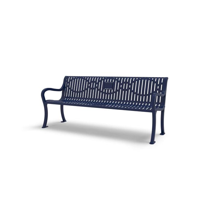Courtyard Ribbed Memorial Bench