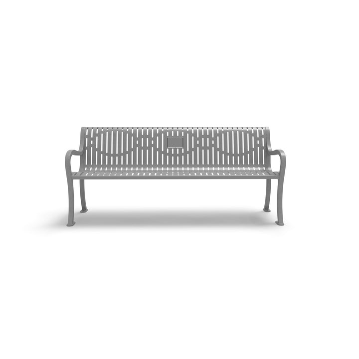 Courtyard Ribbed Memorial Bench