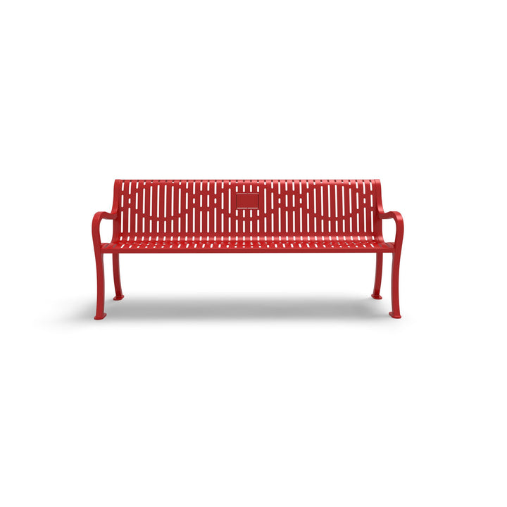Courtyard Ribbed Memorial Bench