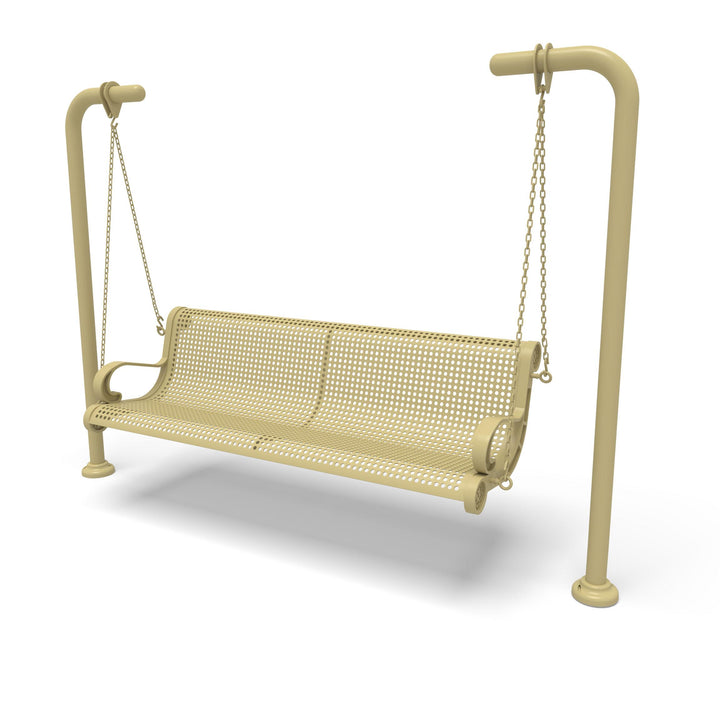 Inground Estate Perforated Swing Bench