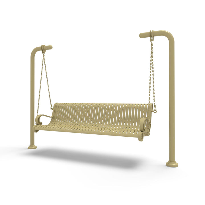 Inground Estate Ribbed Swing Bench