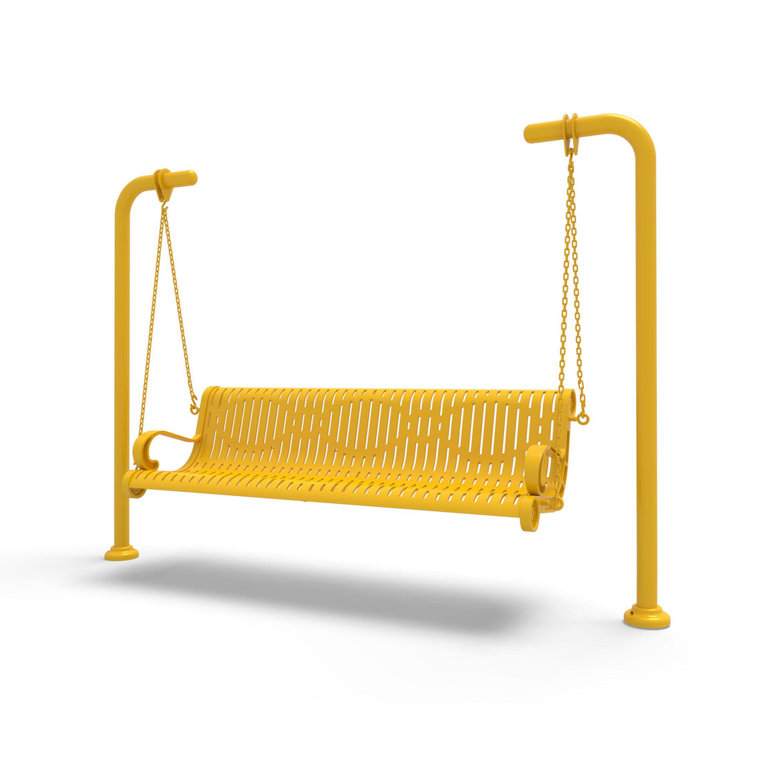 Inground Estate Ribbed Swing Bench