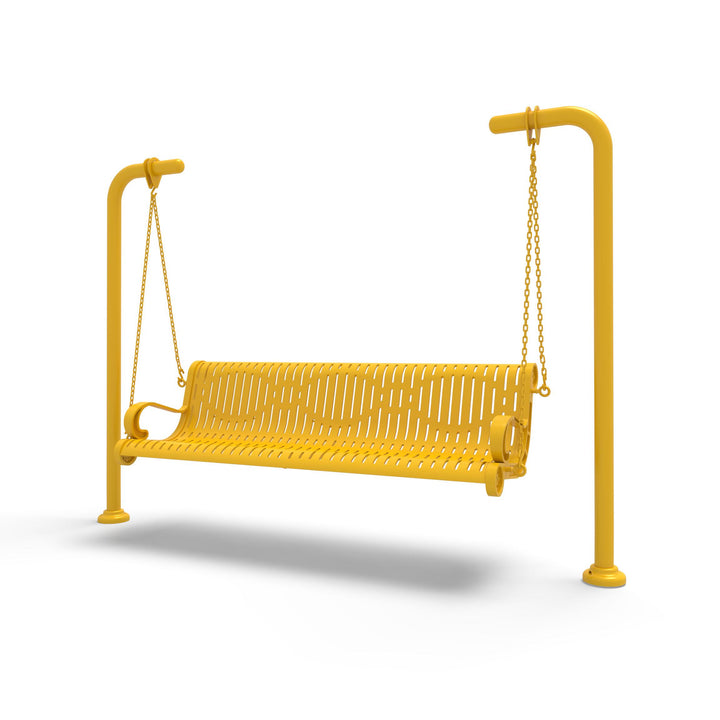 Inground Estate Ribbed Swing Bench