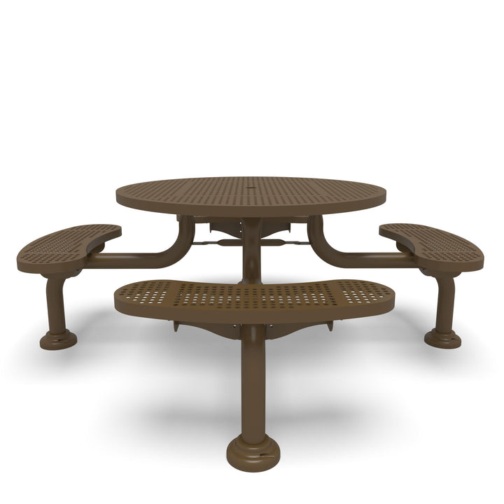 Spyder Round Perforated Picnic Table