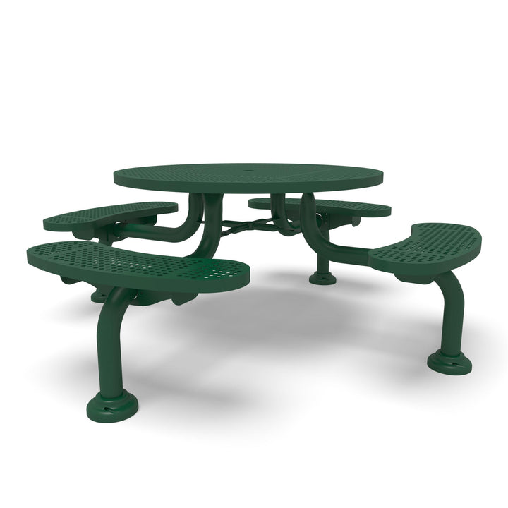 Spyder Round Perforated Picnic Table