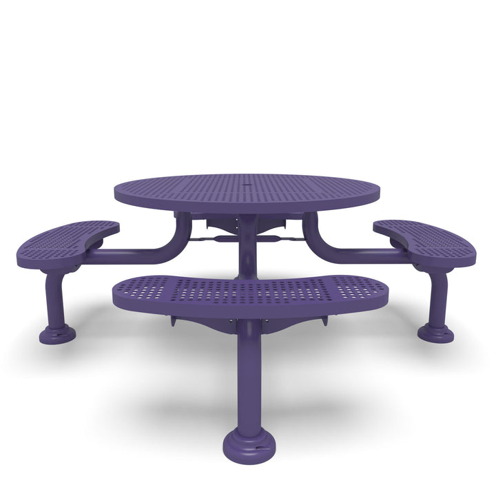 Spyder Round Perforated Picnic Table