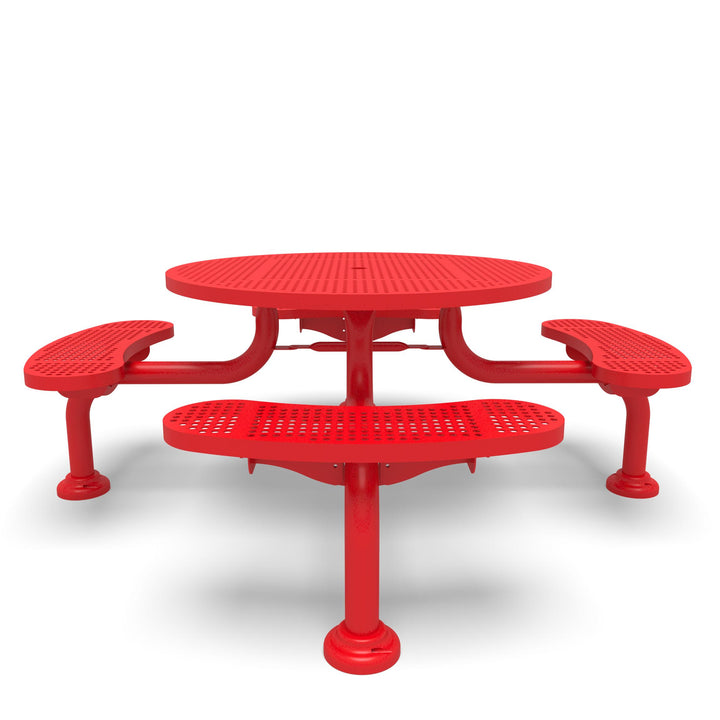 Spyder Round Perforated Picnic Table