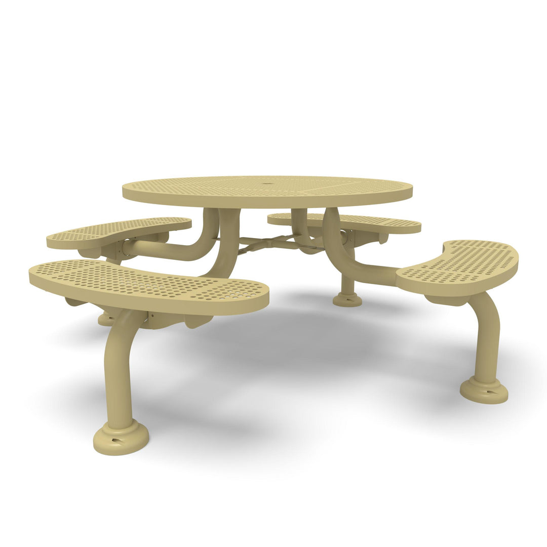 Spyder Round Perforated Picnic Table