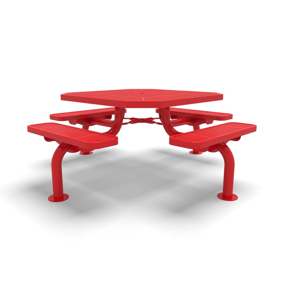 Spyder Octagon Perforated Picnic Table