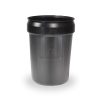 outdoor trash receptacle liner, black