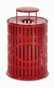 Plastisol Outdoor Trash Receptacles