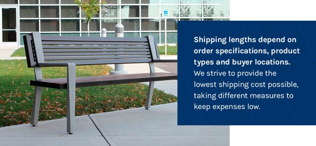 Shipping lengths depend on order specifications, product types and buyer locations